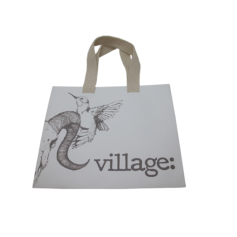 Wholesale Print Custom Design White Kraft Paper Bag with Logo